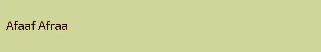 Afaaf Afraa